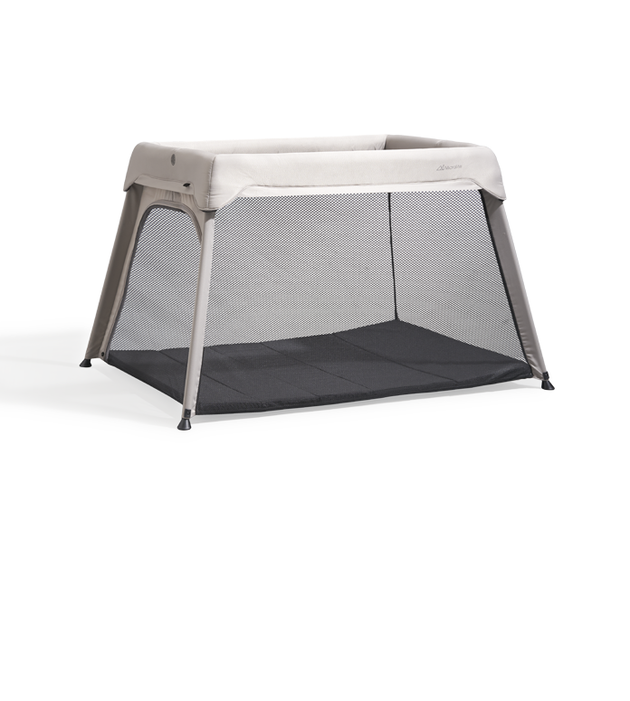 taking a travel cot down